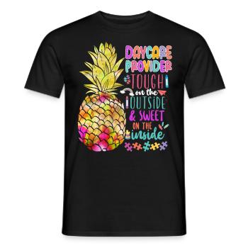 Childcare Daycare Provider Teacher - Men's T-Shirt - black - Front - AI Model Male 178 light (178cm)