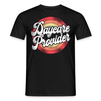 Childcare Daycare Provider Teacher - Men's T-Shirt - black - Front - AI Model Male 178 light (178cm)