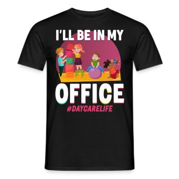 Childcare Daycare Provider Teacher - Men's T-Shirt - black - Front - AI Model Male 178 light (178cm)
