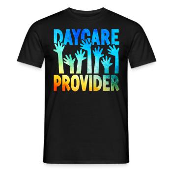Childcare Daycare Provider Teacher - Men's T-Shirt - black - Front - AI Model Male 178 light (178cm)