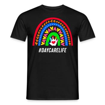 Childcare Daycare Provider Teacher - Men's T-Shirt - black - Front - AI Model Male 178 light (178cm)