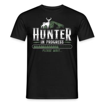 Buck Deer Hunting Hunter Vintage - T-shirt homme - noir - Devant - AI Model Male 178 light (178cm)