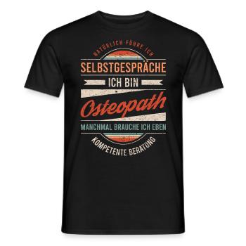 Osteopath Arbeitskollege Kollege Geschenk Retro - Männer T-Shirt - Schwarz - Vorne - AI Model Male 178 light (178cm)