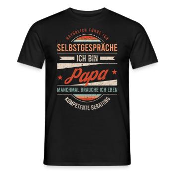 Papa Geburtstag Vatertag Lustiger Spruch - Männer T-Shirt - Schwarz - Vorne - AI Model Male 178 light (178cm)