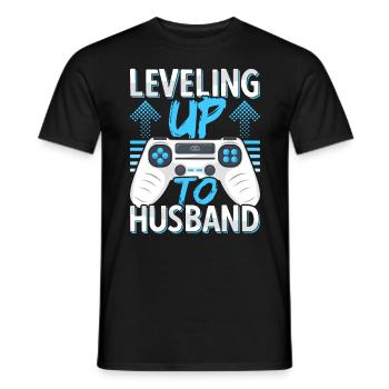 Fiancé fiancé marié futur mari - T-shirt homme - noir - Devant - AI Model Male 178 light (178cm)