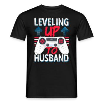 Fiançailles FiancéEs Marié Futur Mari - T-shirt homme - noir - Devant - AI Model Male 178 light (178cm)