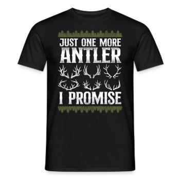 Buck Deer Hunting Hunter Vintage - T-shirt homme - noir - Devant - AI Model Male 178 light (178cm)