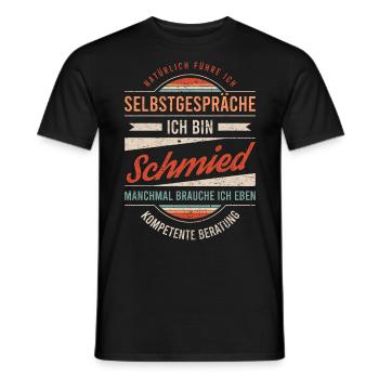 Schmied Arbeitskollege Kollege Geschenk Retro - Männer T-Shirt - Schwarz - Vorne - AI Model Male 178 light (178cm)