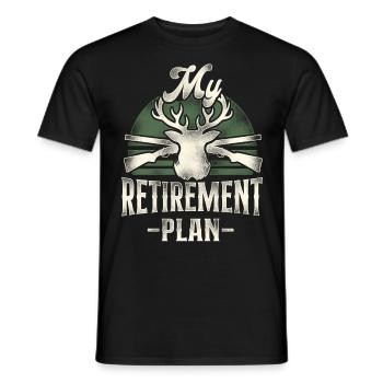 Chasseur de cerfs à la retraite - T-shirt homme - noir - Devant - AI Model Male 178 light (178cm)