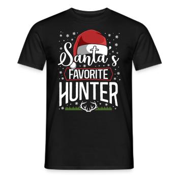 Chasseur de cerfs de Buck Noël - T-shirt homme - noir - Devant - AI Model Male 178 light (178cm)