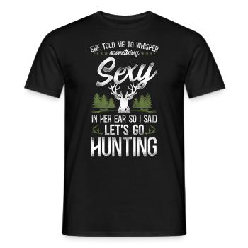 Buck Deer Hunting Hunter Vintage - T-shirt homme - noir - Devant - AI Model Male 178 light (178cm)
