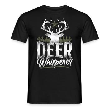 Buck Deer Hunting Hunter Vintage - T-shirt homme - noir - Devant - AI Model Male 178 light (178cm)