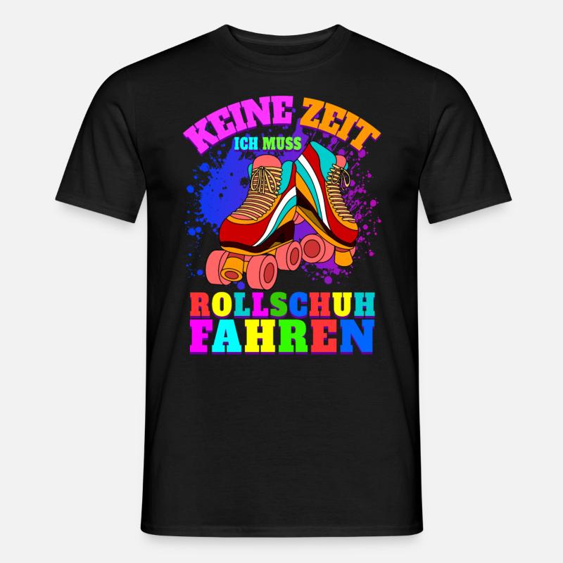 Rollschuhe Geschenk Retro Rollschuh Mädchen - Männer T-Shirt - Schwarz