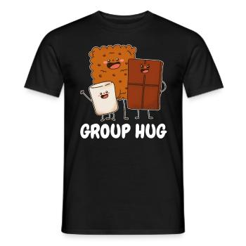 Group Hug - Männer T-Shirt - Schwarz - Vorne - AI Model Male 178 light (178cm)