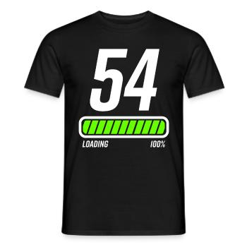 54 years 54th birthday gift - Men's T-Shirt - black - Front - AI Model Male 178 light (178cm)