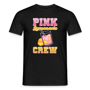 Pink Lemonade Crew Lemonde Stand Lemonade Boss - Men's T-Shirt - black - Front - AI Model Male 178 light (178cm)