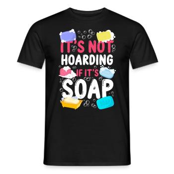 Fabrication de savon Artisanat Ce n’est pas - T-shirt homme - noir - Devant - AI Model Male 178 light (178cm)