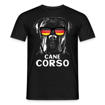 Cane Corso Germany - Men's T-Shirt - black - Front - AI Model Male 178 light (178cm)