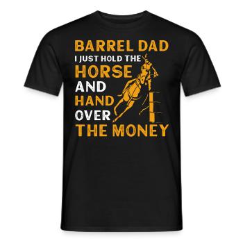 Barrel Racer Dad - Männer T-Shirt - Schwarz - Vorne - AI Model Male 178 light (178cm)