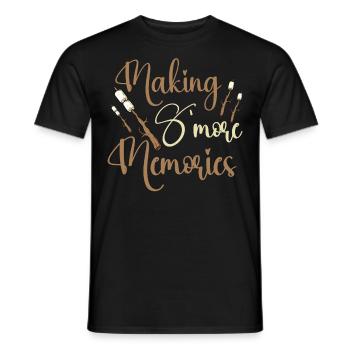 Making S'mores Memories - Men's T-Shirt - black - Front - AI Model Male 178 light (178cm)