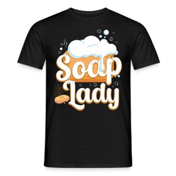 Soap Making Crafting Soap Lady - Männer T-Shirt - Schwarz - Vorne - AI Model Male 178 light (178cm)