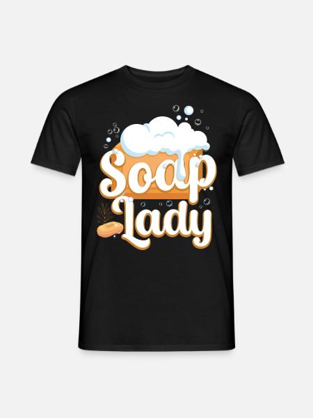 Soap Making Crafting Soap Lady - Männer T-Shirt - Schwarz