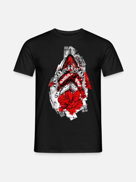 The moth - Men's T-Shirt - black