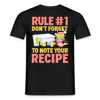 Soap Making Crafting Rule #1 Don't - Men's T-Shirt - black - Front - AI Model Male 178 light (178cm)