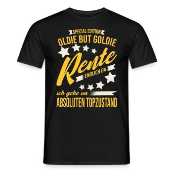 Rente Endlich Im Absoluten Topzustand - Rentner - Männer T-Shirt - Schwarz - Vorne - AI Model Male 178 light (178cm)