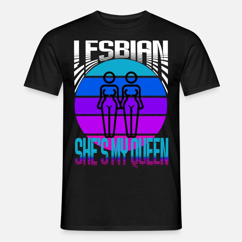 Lesbian - Männer T-Shirt - Schwarz