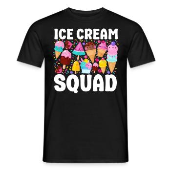 Ice Cream Team Cone Popsicle Ice - Männer T-Shirt - Schwarz - Vorne - AI Model Male 178 light (178cm)