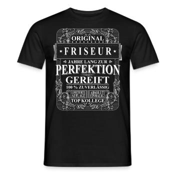 Original Friseur Kollegen Geschenk Vintage - Männer T-Shirt - Schwarz - Vorne - AI Model Male 178 light (178cm)