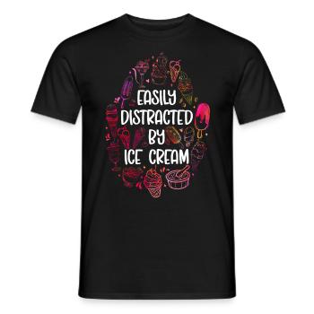Ice Cream Cone Popsicle Easily - Männer T-Shirt - Schwarz - Vorne - AI Model Male 178 light (178cm)