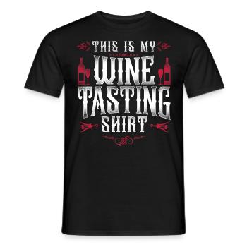 Sommelier Wine Drinking Tasting - Männer T-Shirt - Schwarz - Vorne - AI Model Male 178 light (178cm)