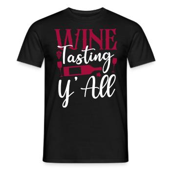 Sommelier Wine Drinking Tasting - Männer T-Shirt - Schwarz - Vorne - AI Model Male 178 light (178cm)