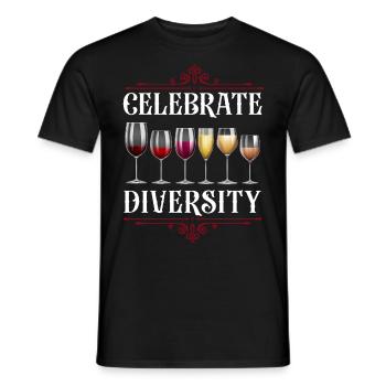 Sommelier Wine Drinking Tasting - Männer T-Shirt - Schwarz - Vorne - AI Model Male 178 light (178cm)