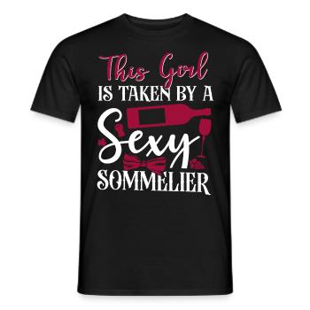 Sommelier Wine Drinking Tasting - Männer T-Shirt - Schwarz - Vorne - AI Model Male 178 light (178cm)
