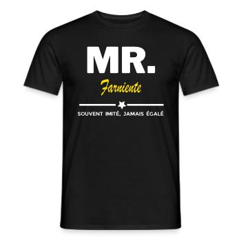 MR. souvent imité, jamais égalé Farniente - T-shirt homme - noir - Devant - AI Model Male 178 light (178cm)