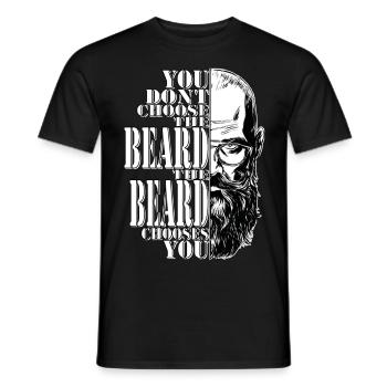 Beard gift idea for men with 3 days beard - Men's T-Shirt - black - Front - AI Model Male 178 light (178cm)