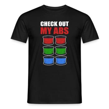 Impression 3D Amateurs d’impression 3D Machine d’imprimante 3D - T-shirt homme - noir - Devant - AI Model Male 178 light (178cm)