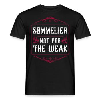 Sommelier Wine Drinking Tasting - Männer T-Shirt - Schwarz - Vorne - AI Model Male 178 light (178cm)