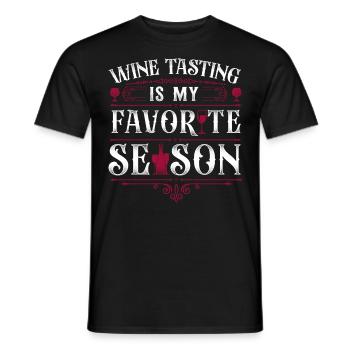 Sommelier Wine Drinking Tasting - Männer T-Shirt - Schwarz - Vorne - AI Model Male 178 light (178cm)