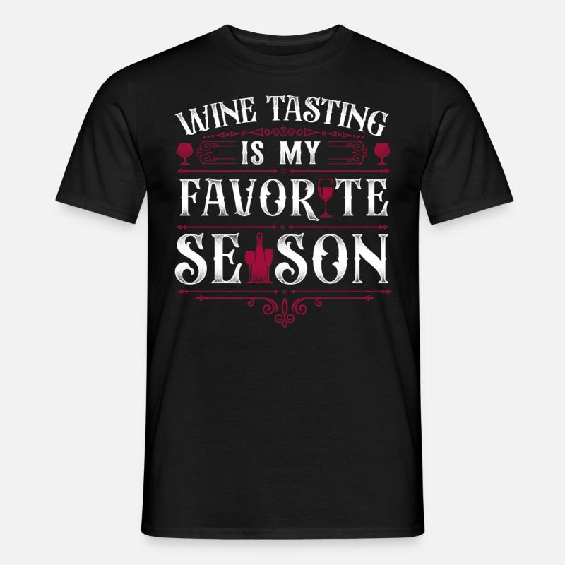 Sommelier Wine Drinking Tasting - Männer T-Shirt - Schwarz