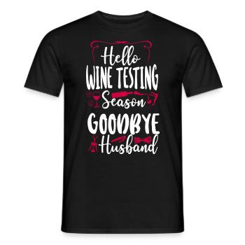 Sommelier Wine Drinking Tasting - Männer T-Shirt - Schwarz - Vorne - AI Model Male 178 light (178cm)