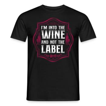 Sommelier Wine Drinking Tasting - Men's T-Shirt - black - Front - AI Model Male 178 light (178cm)