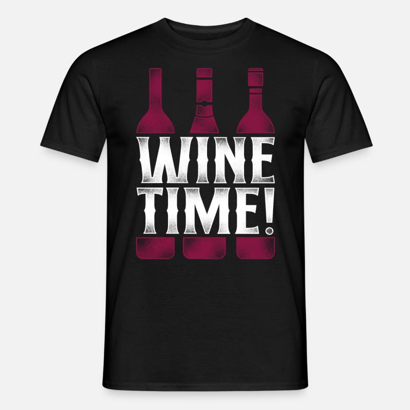 Sommelier Wine Drinking Tasting - Männer T-Shirt - Schwarz