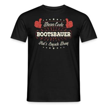 Dieser Coole Bootsbauer Geschenk Kollegen Spruch - Männer T-Shirt - Schwarz - Vorne - AI Model Male 178 light (178cm)