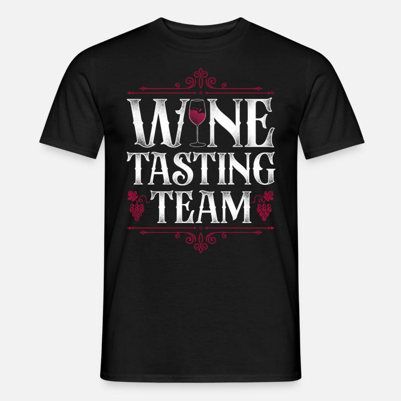 Sommelier Wine Drinking Tasting - Männer T-Shirt - Schwarz