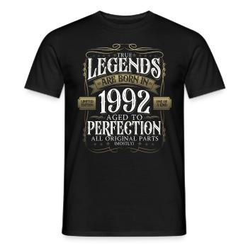 Légende 1992 30e anniversaire Cadeau Hommes Drôle - T-shirt homme - noir - Devant - AI Model Male 178 light (178cm)