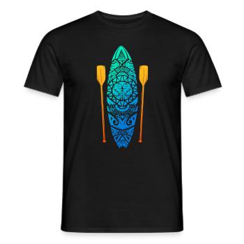 SUP Stand Up Paddling Paddleboard - Men's T-Shirt - black - Front - AI Model Male 178 light (178cm)